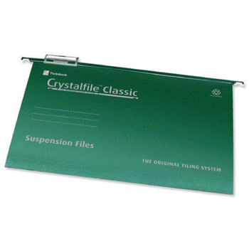 Rexel Crystalfile Classic Suspension File A4 Green Pack of 50 78045 TW78045