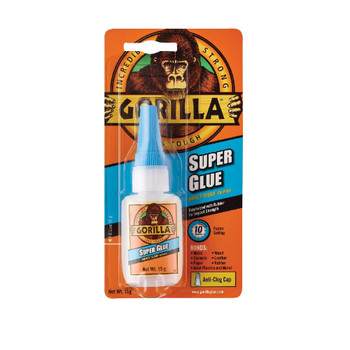Gorilla Super Glue 15g Bonds wood paper metal ceramic rubber and more 40442 GG00077