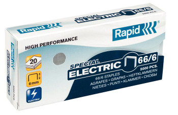 Rapid 24867800 66/6 Staples Pack 5000 Staples 24867800