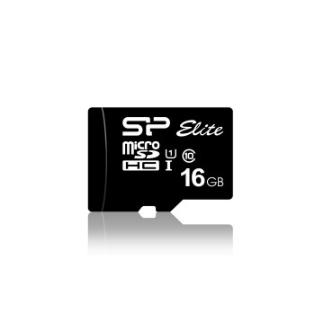 Silicon Power SP016GBSTHBU1V10SP Elite 16 Gb Microsdhc Uhs-I SP016GBSTHBU1V10SP