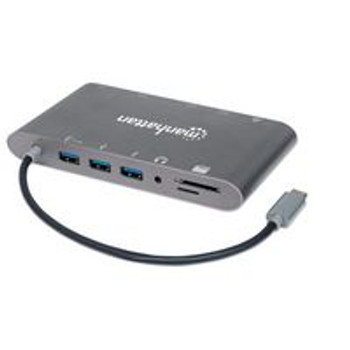 Manhattan 152808 Usb-C Dock/Hub With Card 152808