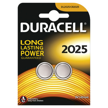 Duracell DL2025 3V Lithium Button Battery Pack of 2 75072667 DU20390