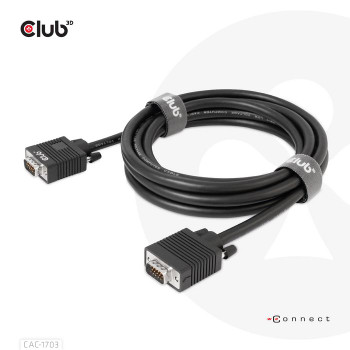 Club3D CAC-1703 Vga Cable Bidirectional M/M CAC-1703