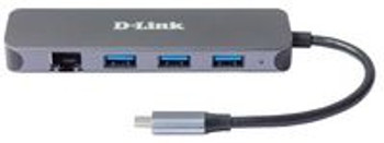 D-Link DUB-2334 5-in-1 USB-C Hub with Gigabit DUB-2334