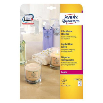 Avery L7782-25 Self-Adhesive Label Rounded L7782-25