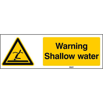 Brady W/W048/EN491/PE-297X105-1 ISO Safety Sign - Warning W/W048/EN491/PE-297X105-1