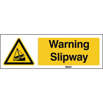 Brady W/W044/EN487/PE-297X105-1 ISO Safety Sign - Warning W/W044/EN487/PE-297X105-1