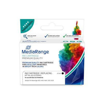 MediaRange MRHP655BK Ink Cartridge 1 PcS MRHP655BK