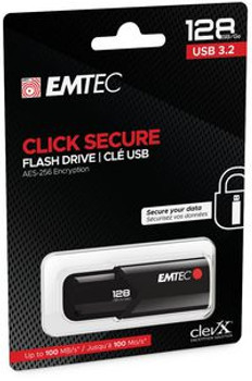 Emtec ECMMD128GB123 B120 Click Secure Usb Flash ECMMD128GB123