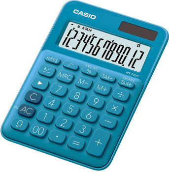 Casio MS-20UC-BU Calculator Desktop Basic Blue MS-20UC-BU