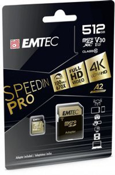 Emtec ECMSDM512GXC10SP Memory Card 512 Gb Microsdxc ECMSDM512GXC10SP