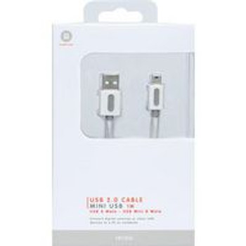 Icidu 606782 Usb 2.0 A-Bm Cable 1M White 606782