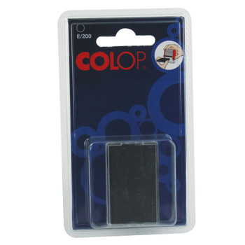 COLOP E/200 Replacement Ink Pad Black Pack of 2 E200BK EM30496