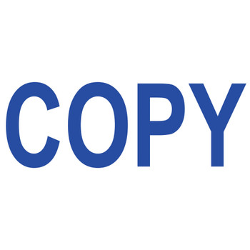 COLOP Green Line Word Stamp COPY Blue Impression size: 38 x 14mm C144836COP EM00811