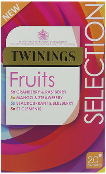 Twinings Fruit Selection Tea Bags Individually Wrapped Pack 20 F15473 F15473