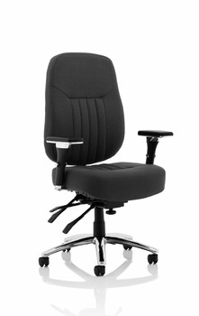 Barcelona Deluxe Black Fabric Operator Chair OP000242 OP000242