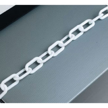 White Plastic 8mm Chain in 25 Metre Lengths 360077 SBY17513