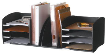 Fast Paper Desktop Organiser 8 Compartments Black F302201 F302201