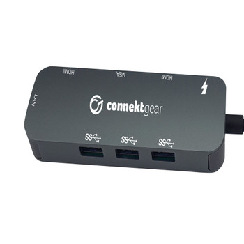 Connekt Gear Type C Dual Screen Docking Station 3 100W Power Delivery Charging 2 GR04910