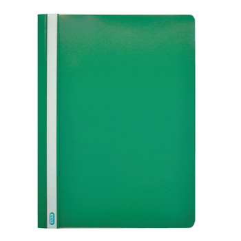 50 x Elba Report File A4 Green Durable wipe clean polypropylene with opaque DB257305