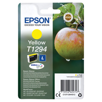 Epson T1294 Yellow Inkjet Cartridge Capacity: 330 pages C13T12944012 EP62474