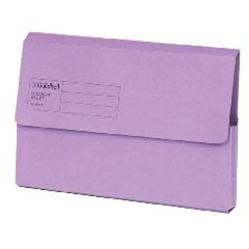 Exacompta Guildhall Document Wallet Foolscap Violet Pack of 50 GDW1-VLT GH22011