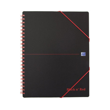 Black n' Red Wirebound Polypropylene Meeting Book 160 Pages A4+ Pack of 5 1 JDH66071