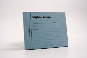 Guildhall Telephone Message Pad 101X127mm 100 Sheets Blue Pack 5 110Z