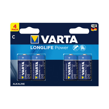 Varta Longlife Power C Battery Pack of 4 04914121414 VR55935