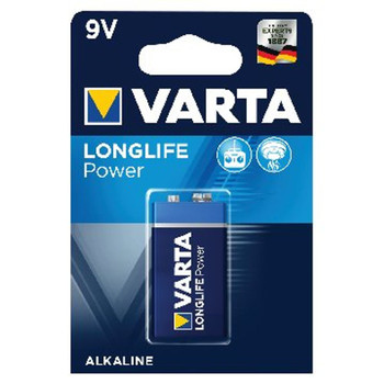 Varta 9V High Energy Battery Alkaline 10 year shelf life ideal for smoke de VR55986
