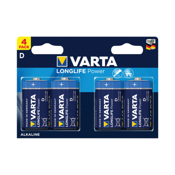 Varta Longlife Power D Battery Pack of 4 04920121414 VR55927