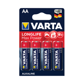 Varta Longlife Max Power AA Battery Pack of 4 04706101404 VR10594