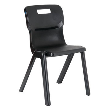 Titan One Piece Chair 430mm Charcoal Pack of 10 KF838702 KF838702