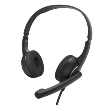 Hama Hs-Usb250 V2 Lightweight Office Headset With Boom Microphone Usb Padded Ear 139934
