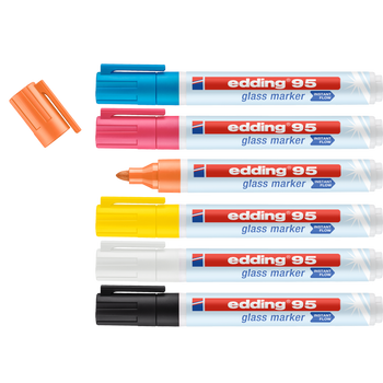 edding 95 Glass marker Pack of 6 EDD4-95-6