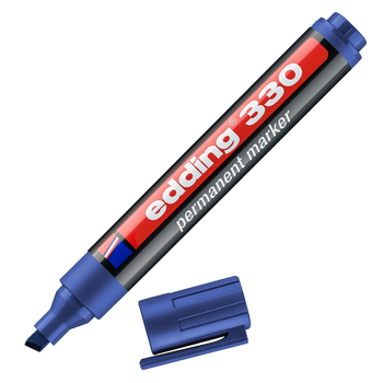 edding 330 Permanent Marker A8 Blue Box of 10 EDD330003