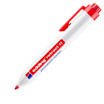 edding 11 Retract Permanent Marker Red Box of 10 EDD11002