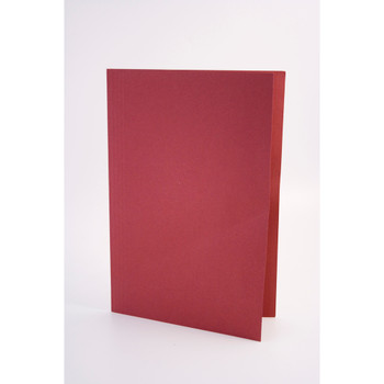 Guildhall Square Cut Folders Manilla Foolscap 315Gsm Red Pack 100 FS315-REDZ