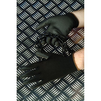 Polyco GH100 PU Coated Size 9 Nylon Glove Black GH0009 HEA01433