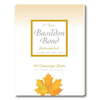 Basildon Bond Writing Pad 137 x 178mm Champagne Pack of 10 100101040 JD90361