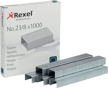 Rexel No. 23/8 Staples - Box of 1000 2101054 2101054