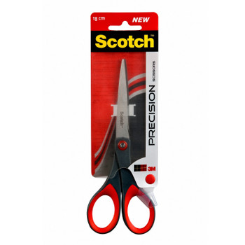 Scotch Precision Scissors 180Mm Red/Grey 1447 7000033999