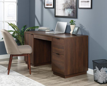 Elstree Home Office Double Pedestal Executive Desk Spiced Mahogany - 5426918 - 5426918