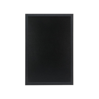 Securit Woody Chalkboard with Chalk Marker and Mounting Kit 400x15x600mm Black W DF49479