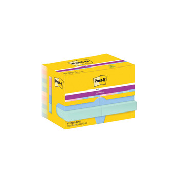Post-it Super Sticky Notes 47.6x47.6mm 90 Sheets Soulful Pack of 12 622-12SS-SOU 3M06570