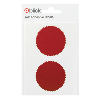 Blick Company Seal 50mm Diameter Red 8 Per Dispenser Pack of 160 RS014652 RS01465