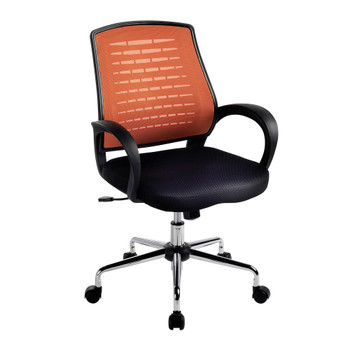 Nautilus Designs Carousel Medium Mesh Back Task Operator Office Chair With Fixed BCM/F1203/OG