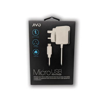 Jivo Micro USB Mains Charger White 2.4A JI-1922