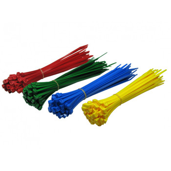 CMS Cables 200mm x 4.8mm Assorted Bag of Cable Ties - 200 Pack CT-200MIX