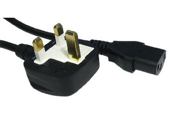 CMS Cables 10m  Plug to C13 Mains Lead - Black RB-307